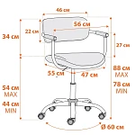 Компьютерное кресло BEST, ткань, Light grey (светло-серый) | изображение 12