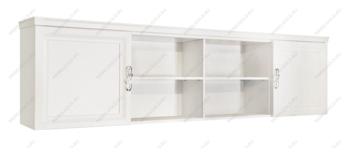 Секция навесная мост Мишель белый матовый