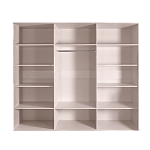 Шкаф 6-ти дв. для платья и белья Диора слоновая кость/золото ДШ2/6 | изображение 1