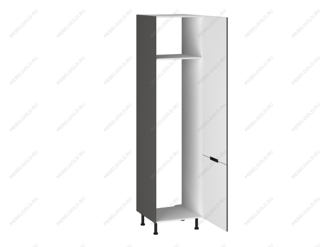 Шкаф-пенал 960 ПХ-60 бока МДФ, Виста (600*586*2456) Экокожа Серый, 26693 | изображение 1