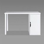 ИНГАР 1/ДВ/T стол письменный 120x75x55, белый | изображение 1