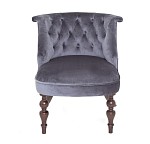 Кресло Бархат (темный тон/36 - голубовато-серый) | изображение 1