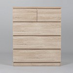 МАЛЬТА комод ИКЕА / IKEA 3+2 ящика 80х99 сонома | изображение 2