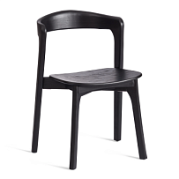 Стул ASGARD, дерево вяз, черный, 48х43х76 см