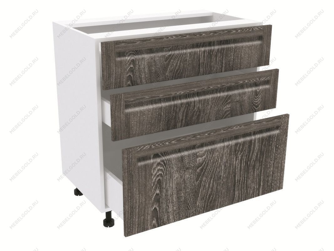 Стол с ящиками СЯ-80, Грей (800*470*820) Шале Серебро, 21417