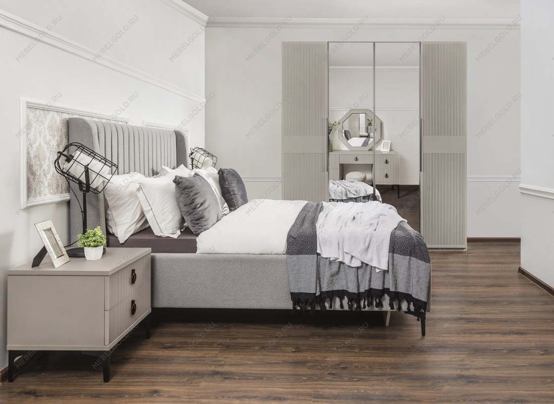 Кровать Стелла 160х200 светло серый камень | изображение 7