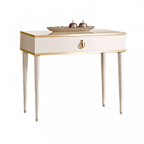 м. Римская - Стол туалетный узкий Римини (слоновая кость золото) РМСТ-1[9]