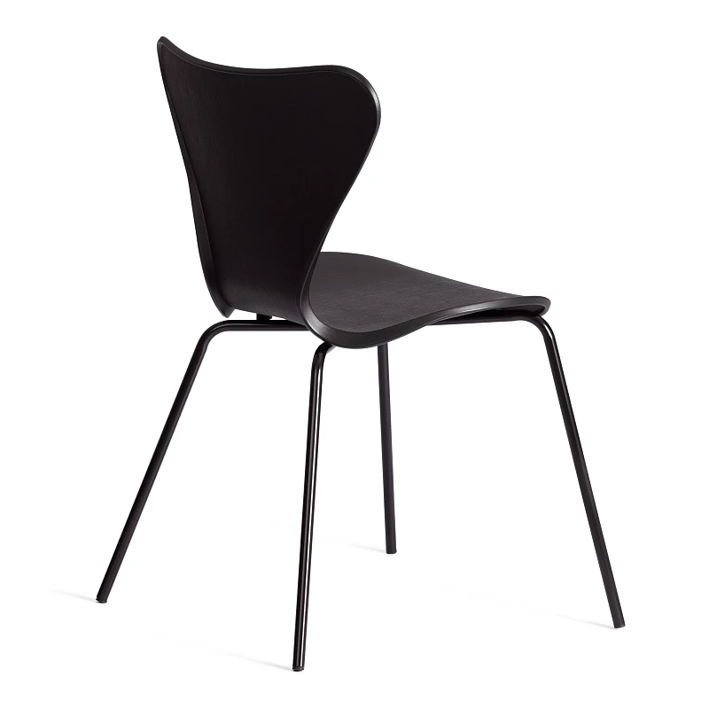 Стул Jacobsen (mod DC 102-1), пластик/металл, 45 х 54.5 х 80 см, Black (Черный) / Black (Черный) | изображение 2