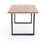 Стол обеденный Halmar VENOM 135/185 раскладной (дуб вотан/черный) | изображение 1