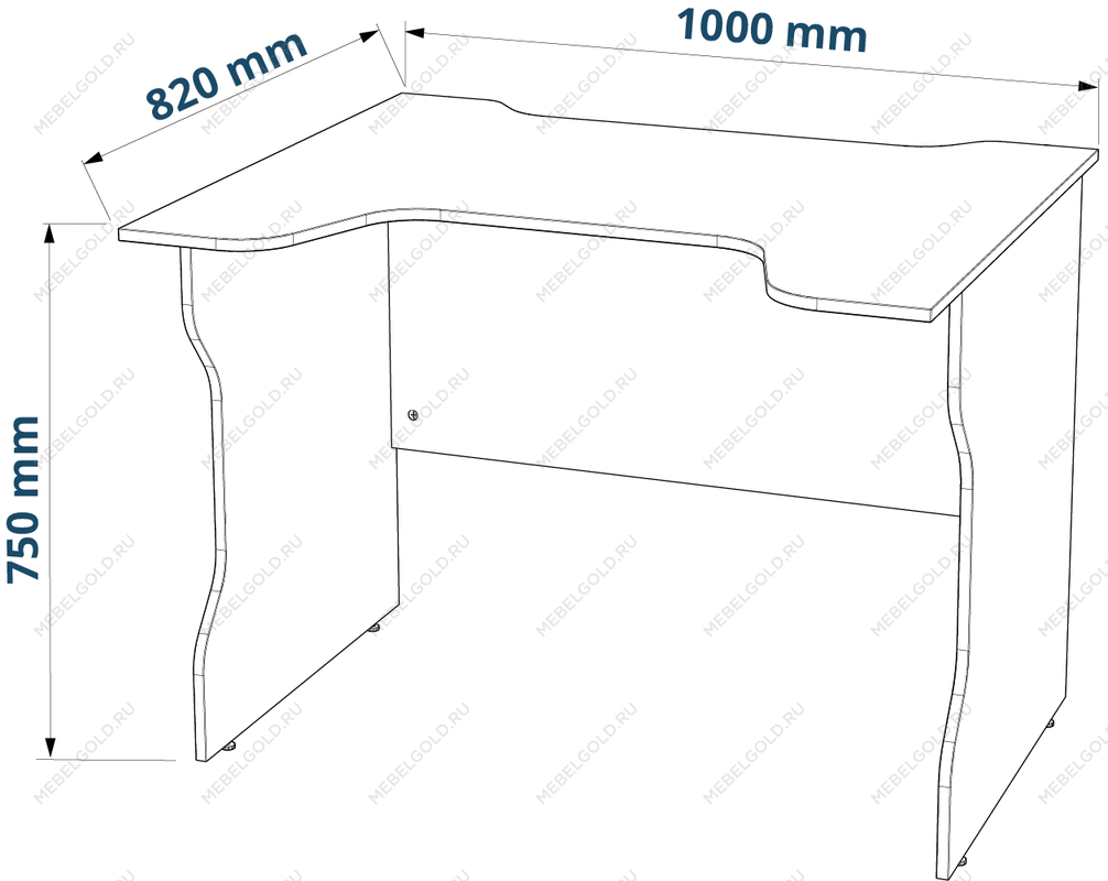 ВАРДИГ стол компьютерный ИКЕА / IKEA K2 100x82, белый/черный | изображение 2