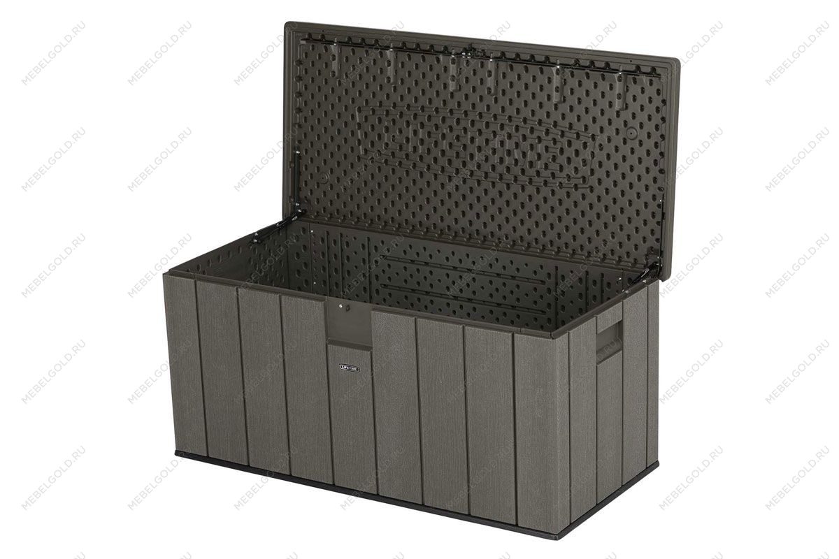 Сундук пластиковый WoodLook, 570 л, серый | изображение 6