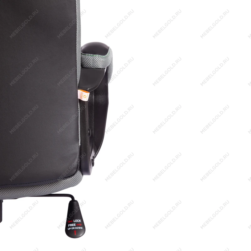 Кресло TRENDY (22), кож/зам/ткань, черный/серый, 36-6/12 | изображение 12