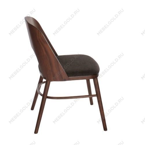 Лобня - Стул Антверпен коричневая ткань + спинка и ножки орех | изображение 5