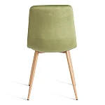 Стул CHILLY (mod. JSC-220), Велюр/металл, 44,5х52,5х88 см, Green (зеленый) HLR54 / натуральный | изображение 3