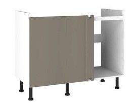 Стол под мойку угловой СМУ-120, Виста (1100*534*870) Мокко, 25505