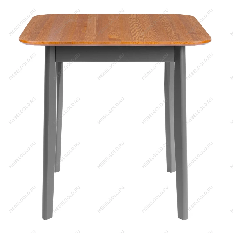 Стол Соната Люкс/Sonata Lux table, 75х75х75 см, массив сосны, антик /графит, 75х75х75 см | изображение 1