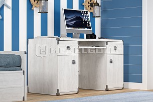 Лобня - Стол письменный Индиана JBIU2D2S сосна каньон