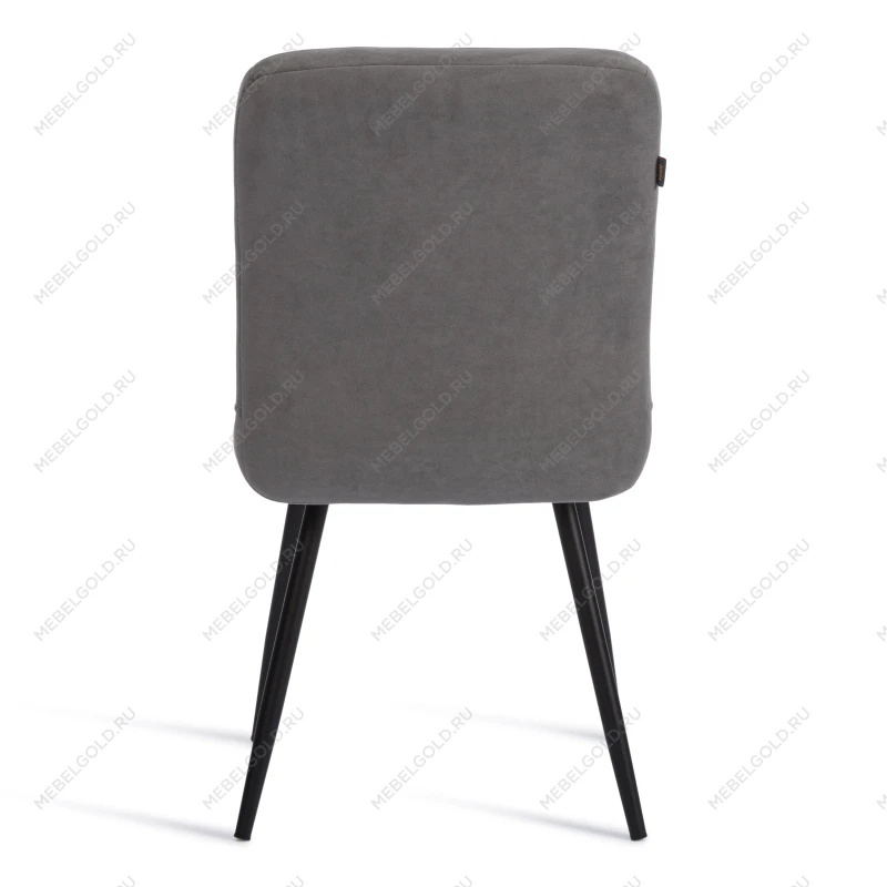 Стул обеденный Medeo, флок, серый/черный, 29, 47х56х89 | изображение 3