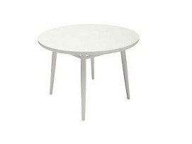 Стол обеденный круглый Spring 110 (Белый)