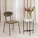 Столик кофейный Secret De Maison FENDY ( mod. 11980 ), алюминиевый сплав/мрамор, 38*38*53 см, античная медь | изображение 6