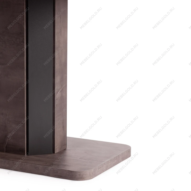 Стол обеденный SKAT, ЛДСП/МДФ, 120-160х80х75 см, Оникс/Графит | изображение 11