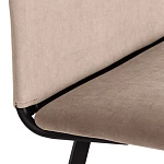 Стул обеденный La Rousse (2 шт. в упаковке), NEW, велюр, бежевый/черный, 7, 45х55х93 см | изображение 7