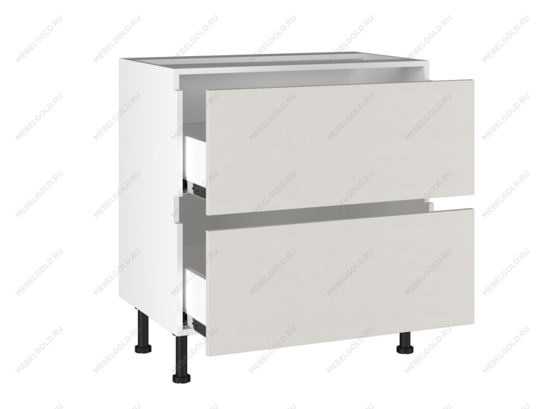 Стол с ящиками СЯ-(2)-80, Виста (800*523*870) Экокожа Белый, 26215 | изображение 1