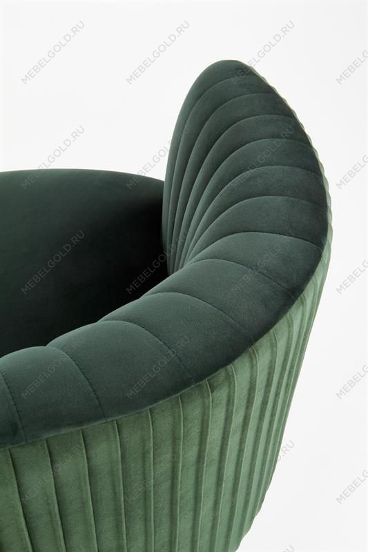 Кресло Halmar CROWN (темно-зеленый/золотой) | изображение 6