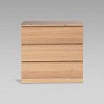 Варма Прайм 3 комод 80x77x48 шпон дуб беленый | изображение 1