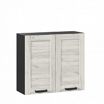 Шкаф кухонный 800 Винченца (Чёрный/Дуб Крафт белый)