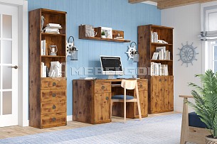 Стеллаж Индиана JREG2DO дуб саттер - Выставка Лобня