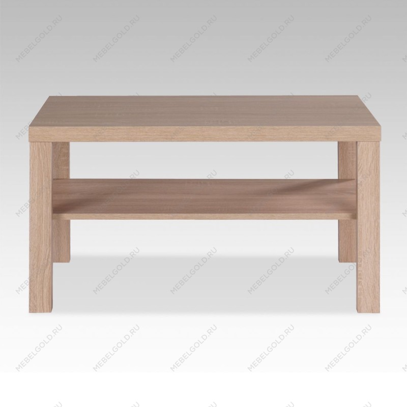 ЛАКК / ЭНКЕЛЬ Журнальный стол ИКЕА / IKEA 82, тамбурат, дуб беленый | изображение 2