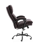 Кресло Chief metalBL, кож/зам/ткань, коричневый/коричневый стеганный, 36-36/36-36 стеганный/TW-24 | изображение 2