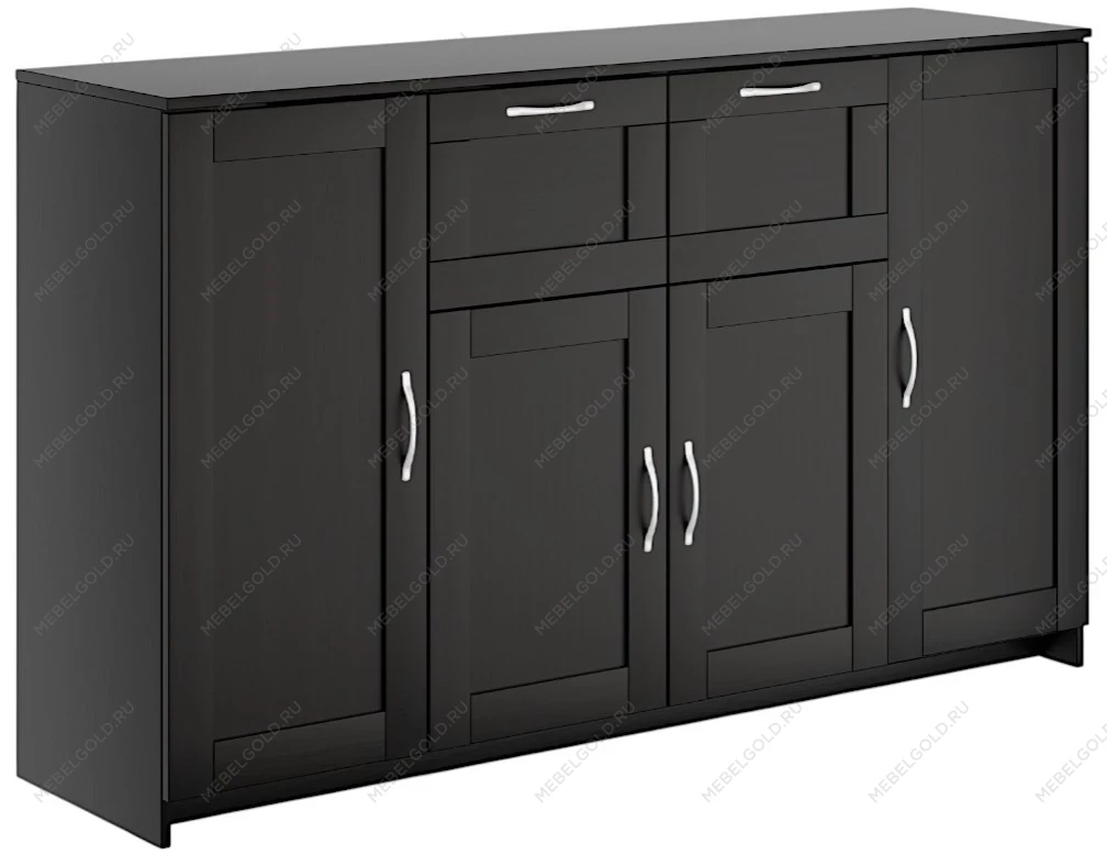 БРИМНЭС / СИРИУС тумба ИКЕА / IKEA 4 двери и 2 ящика 156х95 Дуб Венге