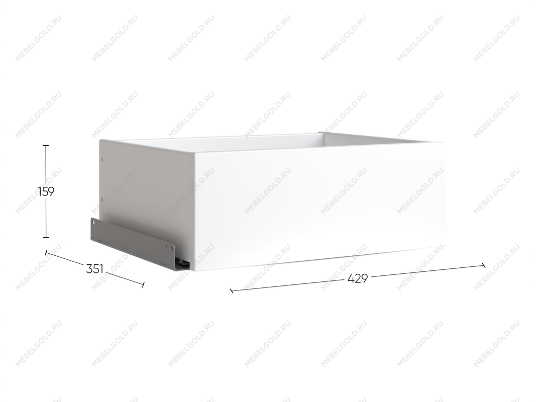 Ящик МАКС выдвижной в узкий однодверный шкаф, ДСП, цвет Дуб Венге | изображение 2