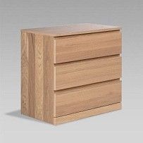 Варма Прайм 3 комод 80x77x48 шпон дуб беленый