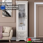 Шкаф-витрина Стилиус REG1W2S с подсветкой (Лиственница сибирская) | изображение 1