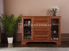 Комод-бар Кентаки KOM2W3S1B каштан