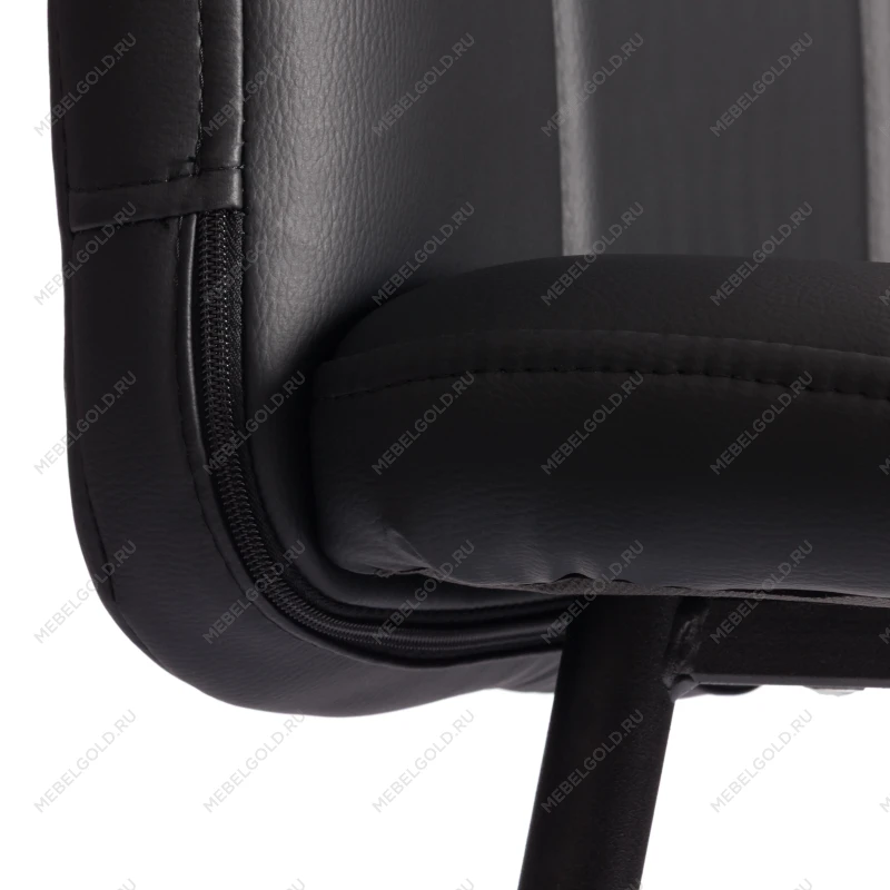 Полубарный стул Medeo/Медео, экокожа, черный, 42х56х102 см | изображение 7