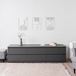 КАСТОР (KULLEN) тумба 6 ящиков серая | изображение 4