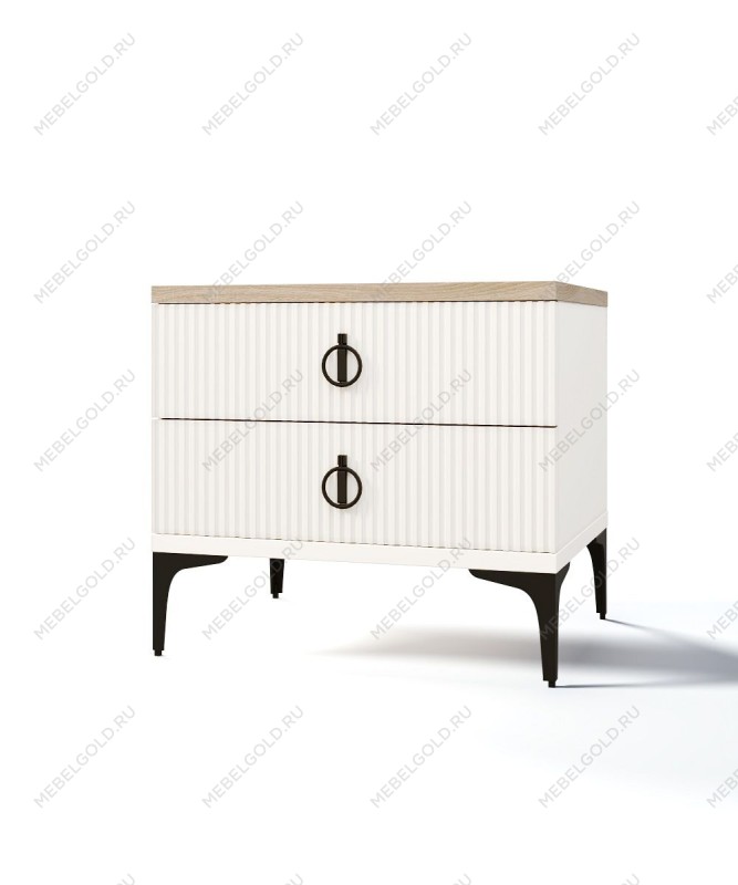 Тумба прикроватная Стелла белый