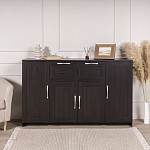 БРИМНЭС / СИРИУС тумба ИКЕА / IKEA 4 двери и 2 ящика 156х95 Дуб Венге | изображение 4