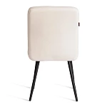 Стул обеденный Medeo, LT, флок, молочный/черный, 4, 45х56х89 см | изображение 3