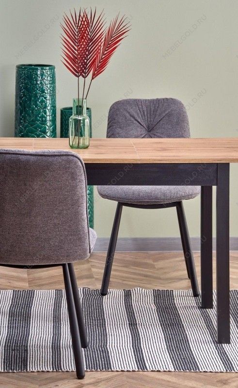 Стол обеденный Halmar GREG раскладной (дуб вотан/черный) | изображение 6