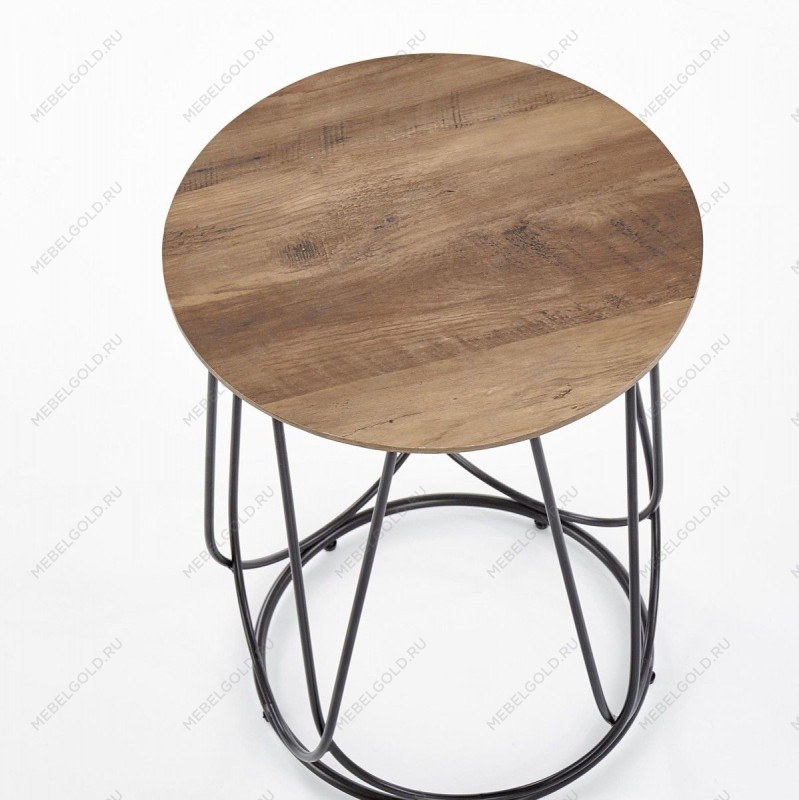 Стол журнальный Halmar NUBIRA-S (орех/черный) | изображение 2