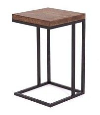 Стол кофейный Энди Loft (Дуб/каркас чёрный)