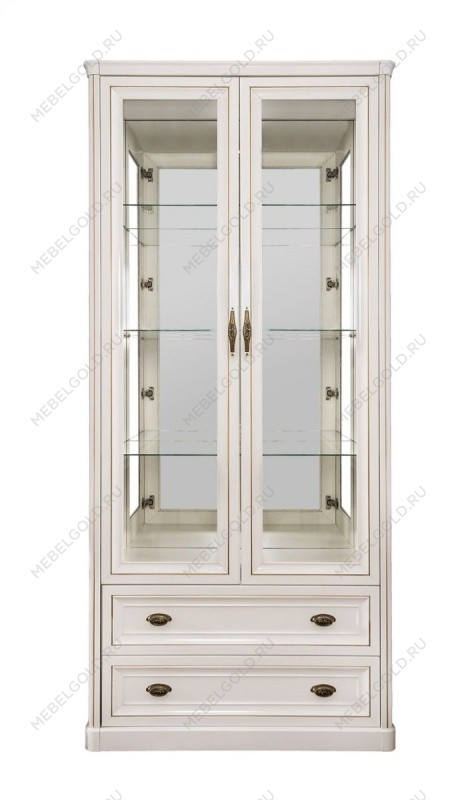Витрина Натали 2-ств белый глянец | изображение 1