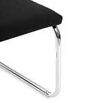 Стул MANI, дерево вяз, ротанг/ткань лен, металлический каркас, черный, 46х46х78 см | изображение 8