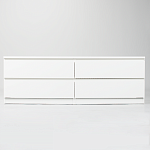 МАЛЬТА комод ИКЕА / IKEA 4 ящика 160х54 белый | изображение 2