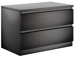 МАЛЬТА комод ИКЕА / IKEA 2 ящика 80х54 Дуб Венге